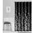 Zenna Home Sylvia Printed Faux Silk Shower Curtain 70 x 72 Inches