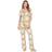 White Mark Women's Tropical Print Pajama Set, Medium