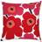 Marimekko Pieni Unikko Kissenbezug Weiß, Rot (50x50cm)