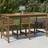 vidaXL Havebord 203,5x90x110 massivt fyrretræ gyldenbrun
