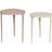 Dkd Home Decor 2 borde Beige Pink Aluminium Småbord