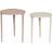 Dkd Home Decor Set of 2 Beige Pink Small Table