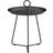 Houe D'appoint Eyelet Noir Métal Laqué Époxy Outdoor Side Table
