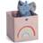 Zeller Rose Rainbow Opbevaringsboks Stof Pink