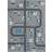 Children's Carpet Street Play Mouse Blue 80 x 150 cm