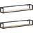 vidaXL Solid Reclaimed Wood Shelves 2 Pcs Wall Shelf