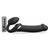 Strap-on-Me Multi Orgasm Strap-On Vibrator with Licking Stimulator Black XL