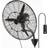 VEVOR 24 Inch Oscillerende Wall Mist Fan 115W