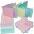 Craft UK 2308-6x6' Assorted Pastel Cards & Envelopes Pack of 40