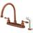 Kingston Brass KB726AL Vintage Centerset Kitchen Faucet Antique Coppe Brown