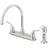 Kingston Brass KB791YLSP Yosemite 8-Inch Centerset Kitchen Faucet Grey