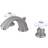 Kingston Brass KB968PX Magellan Widespread Bathroom Faucet Brushed Brushed Nickel