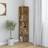 vidaXL Smoked oak, Corner Shelving System