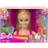 Barbie Deluxe Styling Head Totally Hair Blonde Rainbow Hair HMD78