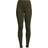 Casall Wool Rib High Waist Tights - Black/Green