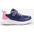 Geox SPRINTYE Girl Sneaker, Navy/Coral