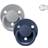 Bibs Sut De Lux 2-pak Silicone, Cloud/Steel Blue