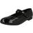 Start-rite Impress, Black leather girls riptape school shoes