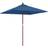 vidaXL blue Garden Parasol Umbrella with Pole Sun Umbrella
