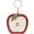 honeycrisp sliced apple coin purse key ring novelty red