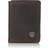 Ariat performance work mens bi-fold flipcase leather wallet dark rowdy brown