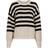 Neo Noir Dakota Stripe Knit Blouse - Black