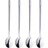 aida Raw Café Bright Steel Coffee Spoon 4pcs