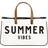 Creative Brands G3152 20 x 11 in. with 6 in. Gusset Canvas Tote Summer Vibes