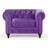 Beliani Velvet Purple Armchair