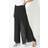 Roman Diamante Side Split Chiffon Trousers - Black