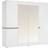 Furniture To Go Chelsea White Gloss Wardrobe 214x58cm