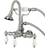 Kingston Brass AE11T8 Aqua Vintage Wall Mount Clawfoot Tub Faucet Grey
