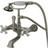 Kingston Brass Cc559T8 Clawfoot Tub Filler With Hand Shower Brushed Nickel
