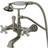 Kingston Brass Cc559T8 Clawfoot Tub Filler With Hand Shower Grey