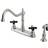 Kingston Brass KB1758PKXBS Duchess Centerset Kitchen Faucet Brushed N Nickel, Grey