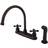 Kingston Brass KB725AXSP Vintage 8-Inch Centerset Kitchen Faucet Brown