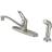 Kingston Brass KB562SNSP Wyndham Single-Handle Centerset Kitchen Fauce Brushed Nickel