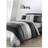 Fusion 'Betley' Classic Wide Stripe Duvet Cover Grey