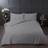 Highams King Duvet Cover Grey, Silver, White, Black