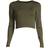 Casall Crop Long Sleeve T-shirt - Forest Green