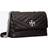 Tory Burch Small Kira Chevron Convertible Shoulder Bag - Black/Rolled Nickel