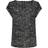 Only Printed Top with Short Sleeves - Black