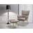 Beliani Grey Brown Settee Armchair