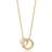 Sif Jakobs Interlinked Ring Pendant Necklace - Gold