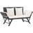 vidaXL black Garden Bench