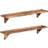 vidaXL 2 Wood Acacia Wall Shelf 2pcs