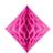 PartyDeco Honeycomb Papirsdiamant Pink