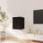 vidaXL black, 1 Pine Wall Cabinet