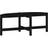 vidaXL 118 x 63 x 45 cm Massivt Fyrretræ Sort Sofabord