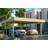 SKAN HOLZ Platinklasse Hjemsted Premium Dobbeltcarport 557 x 708 cm (Areal )